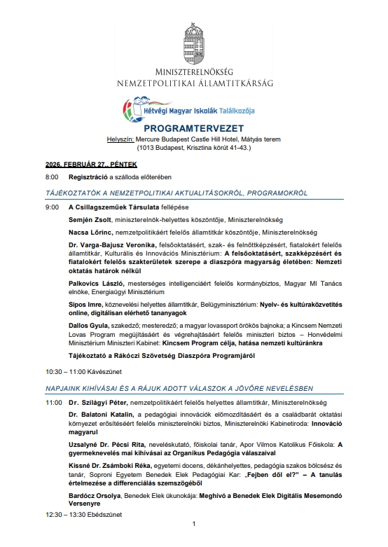 Magyar Iskola – Március