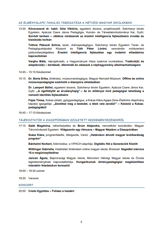 Magyar Iskola – Március